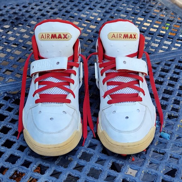 Nike Air Force Max B 'White Varsity Red' (2002) Vintage - Picture 4 of 13